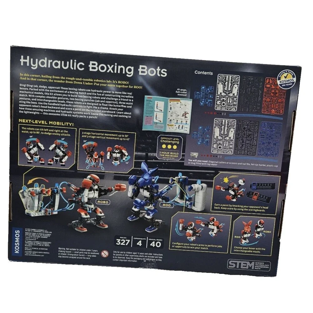 Thames & Kosmos Hydraulic Boxing Bots Educational STEM Kit New Sealed